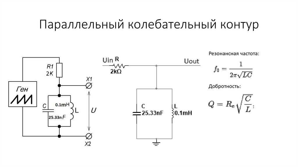 Расчет резонансных схем